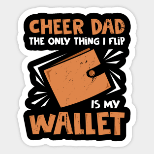 Cheer Dad Cheerleader Cheerleading Father Gift Sticker